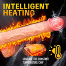 9in Automatic Thrusting Vibrator Realistic Heating Vibrating Dildo