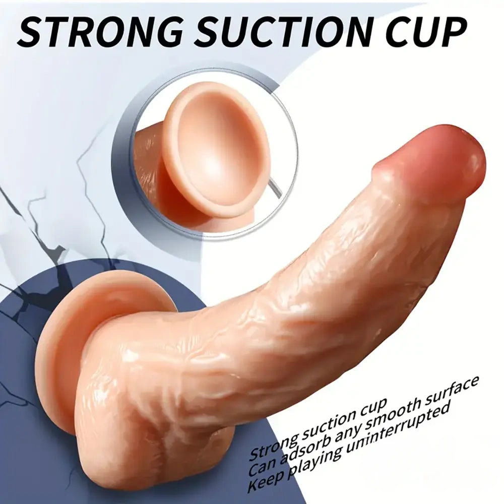 9in Big Lifelike Real Ejaculating Dildo For Couples Lesbian Sex