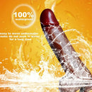 9in Ebony 4in1 Heating Thrusting Vibrating Rotation Remote Control Dildo