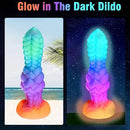 9in Fantasy Knot Silicone Monster Luminous Dildo For Anus Clit Sex Orgasm