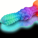 9in Fantasy Knot Silicone Monster Luminous Dildo For Anus Clit Sex Orgasm