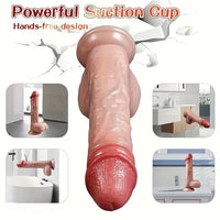 9in Functional Real Thrusting Vibrating Rotation Heating Anal Dildo
