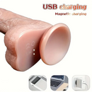 9in Functional Real Thrusting Vibrating Rotation Heating Anal Dildo