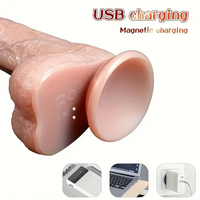 9in Functional Real Thrusting Vibrating Rotation Heating Anal Dildo