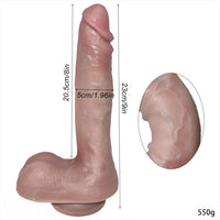 9in Liquid Silicone Big Soft Super Realistic Dildo For Women Adults Sex