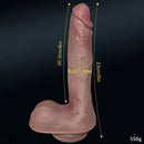 9in Liquid Silicone Big Soft Super Realistic Dildo For Women Adults Sex