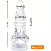 9in Monster Big Clear Dragon Suction Cup Dildo For Female Pleasure