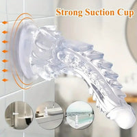9in Monster Big Clear Dragon Suction Cup Dildo For Female Pleasure
