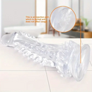 9in Monster Big Clear Dragon Suction Cup Dildo For Female Pleasure