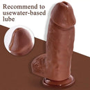 9in Premium Realistic Large Silicone Soft Dildo For Anus Vagina Sex