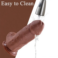 9in Premium Realistic Large Silicone Soft Dildo For Anus Vagina Sex