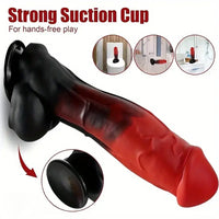 9in Realistic Silicone Soft Wide Big Dildo Sex Toy For Vagina Anal G-spot