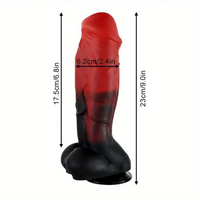 9in Realistic Silicone Soft Wide Big Dildo Sex Toy For Vagina Anal G-spot