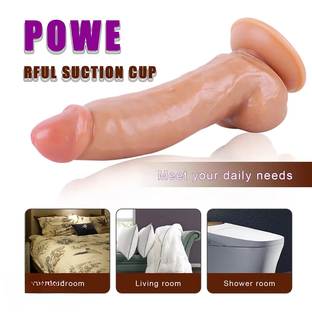 9in Skin Feeling G-spot Large Dildo Sex Toy For Women Masturbation