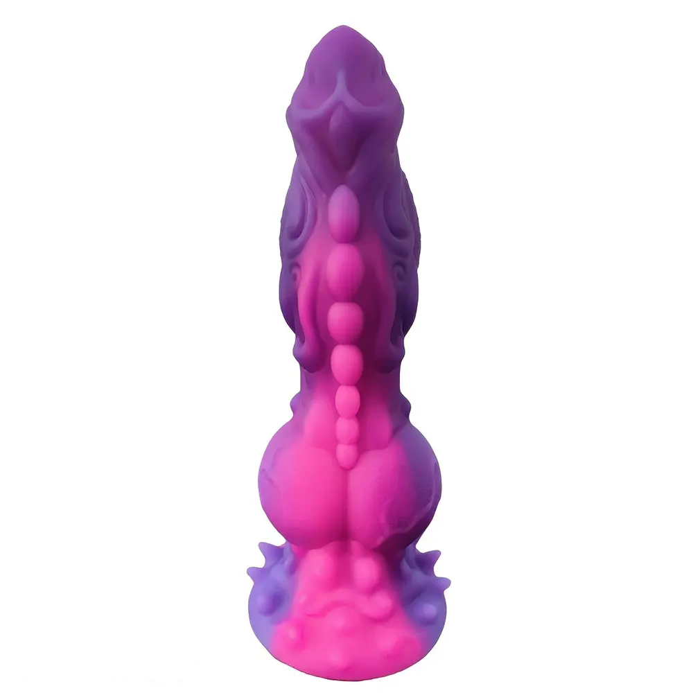 9in Soft Monster Silicone Big Spiked Odd Dildo Prostate Massager For Women
