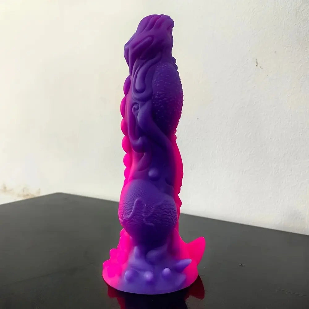 9in Soft Monster Silicone Big Spiked Odd Dildo Prostate Massager For Women