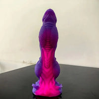 9in Soft Monster Silicone Big Spiked Odd Dildo Prostate Massager For Women