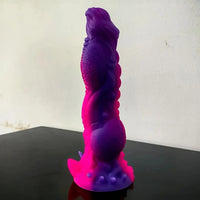 9in Soft Monster Silicone Big Spiked Odd Dildo Prostate Massager For Women