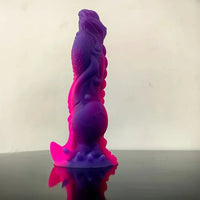 9in Soft Monster Silicone Big Spiked Odd Dildo Prostate Massager For Women