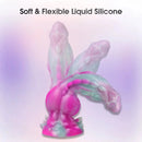 9in Soft Monster Silicone Big Spiked Odd Dildo Prostate Massager For Women