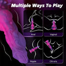 9in Soft Monster Silicone Big Spiked Odd Dildo Prostate Massager For Women