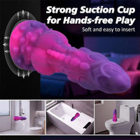 9in Soft Monster Silicone Big Spiked Odd Dildo Prostate Massager For Women