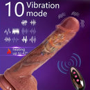 9in Soft Vibrating Thrusting Heating Big Lifelike Feeling Electric Dildo