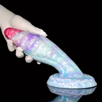 9in Thick Dragon Octopus Tentacle Big Silicone Dildo For G-spot Orgasm