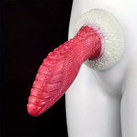 9in Thick Dragon Octopus Tentacle Big Silicone Dildo For G-spot Orgasm
