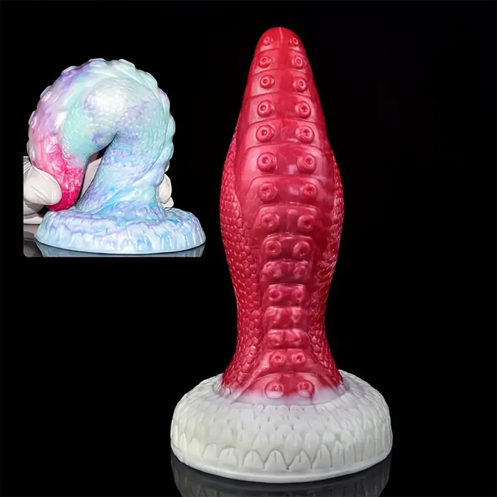 9in Thick Dragon Octopus Tentacle Big Silicone Dildo For G-spot Orgasm
