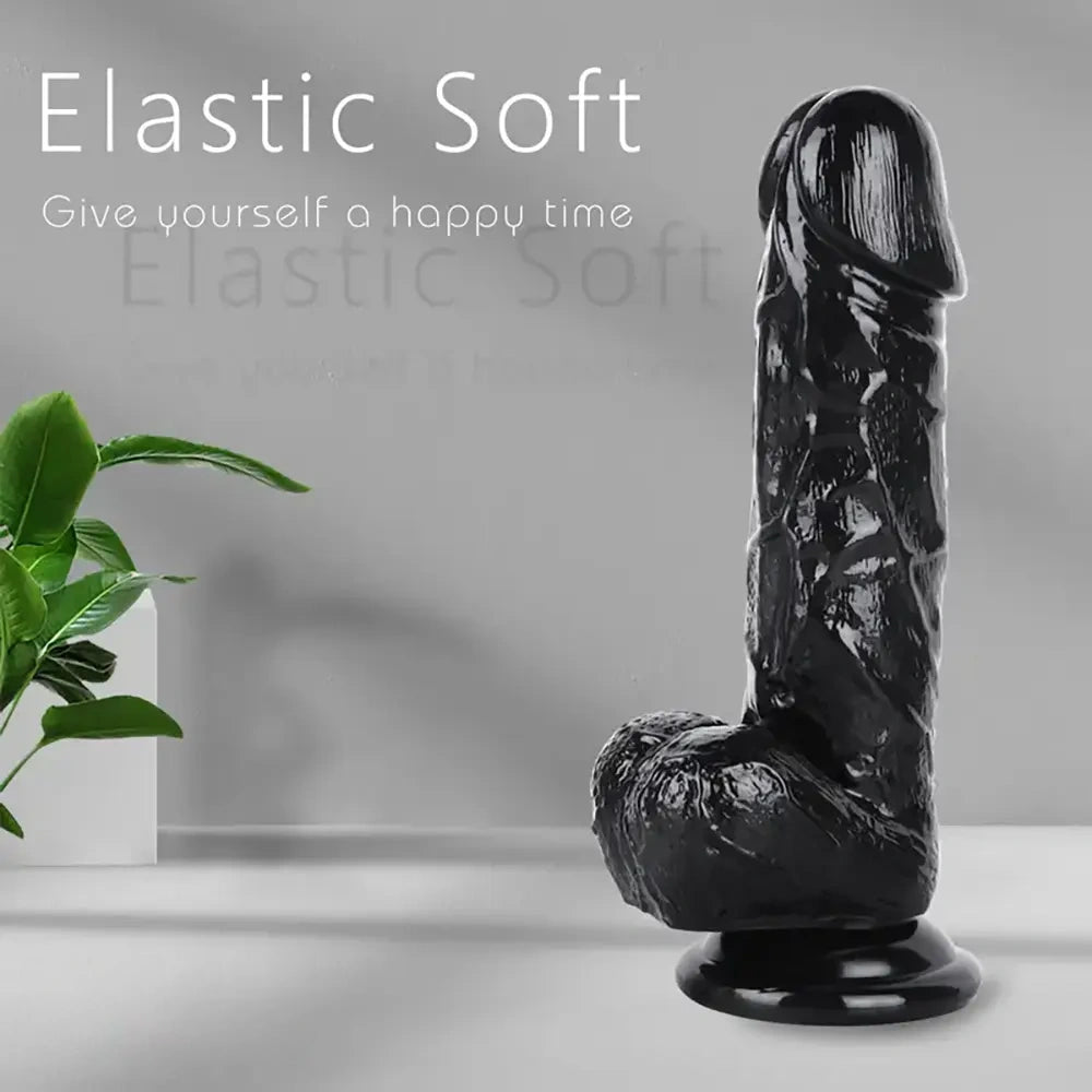 9in Thick Realistic Dildo Wide Dong Giant Big Sex Toy for Enjoyment