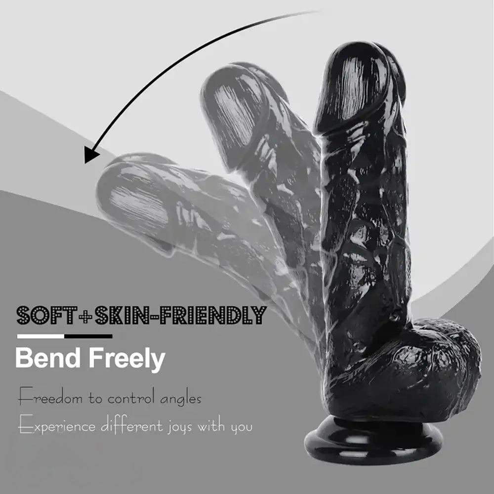 9in Thick Realistic Dildo Wide Dong Giant Big Sex Toy for Enjoyment