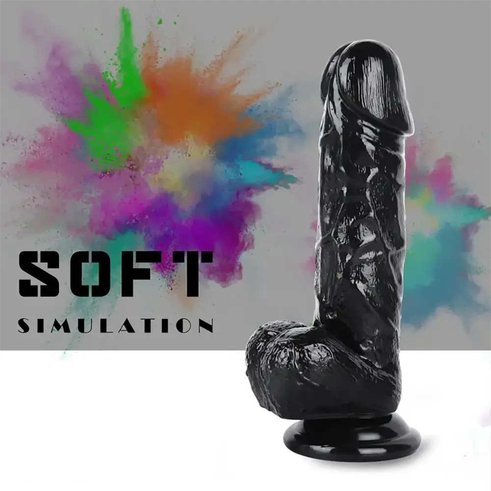 9in Thick Realistic Dildo Wide Dong Giant Big Sex Toy for Enjoyment