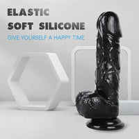 9in Thick Realistic Dildo Wide Dong Giant Big Sex Toy for Enjoyment