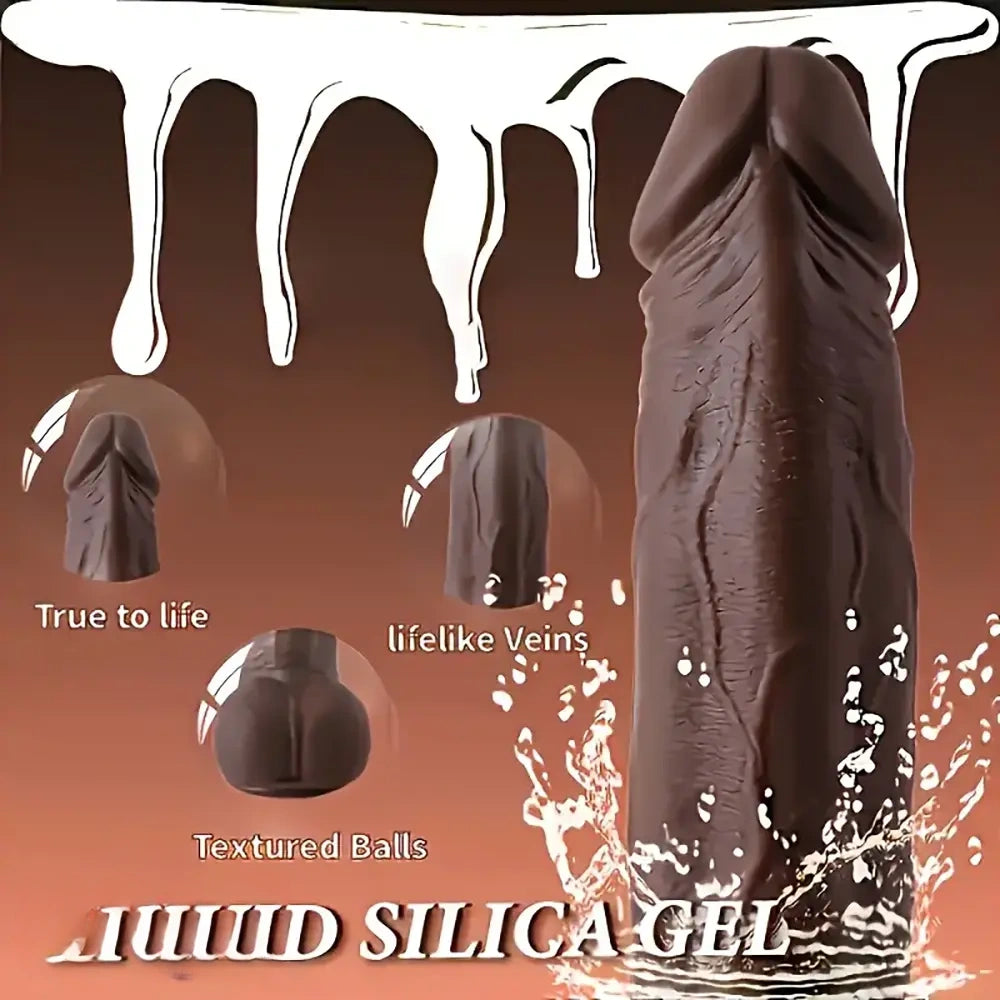 9in Thrusting Vibrating Heating Realistic Big Rotation Automatic Dildo