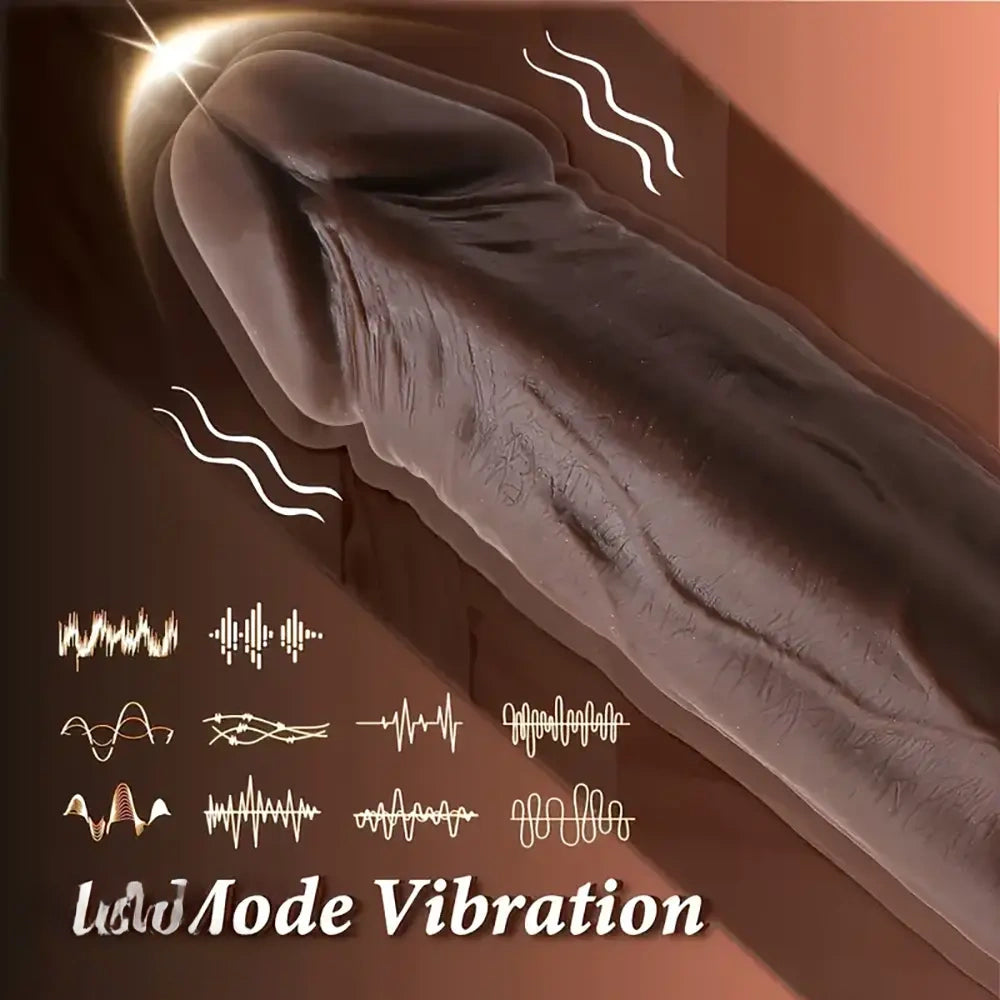 9in Thrusting Vibrating Heating Realistic Big Rotation Automatic Dildo