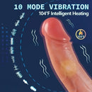 9in Vibrating Heating Thrusting Rotation Realistic Automatic Big Dildo