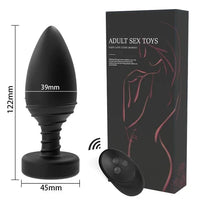 Luminous Anal Vibrator Wireless Remote Control Butt Plug