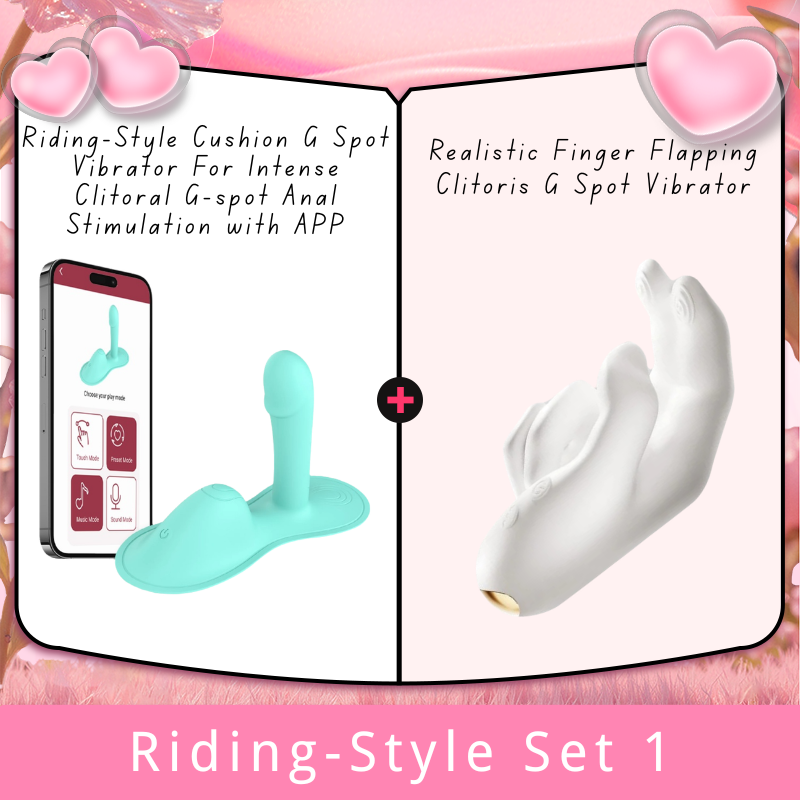 Riding-Style Cushion G Spot Vibrator For Intense Clitoral G-spot Anal Stimulation with APP