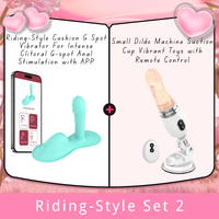 Riding-Style Cushion G Spot Vibrator For Intense Clitoral G-spot Anal Stimulation with APP