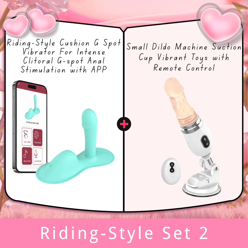 Riding-Style Cushion G Spot Vibrator For Intense Clitoral G-spot Anal Stimulation with APP
