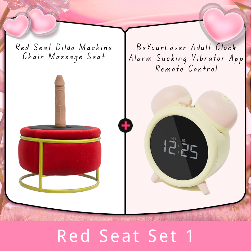 Red Seat Dildo Machine Chair Massage Seat