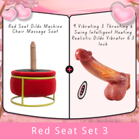 Red Seat Dildo Machine Chair Massage Seat