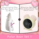 Discreet Infinity Pillow Polar Bear Remote Control Sex Machine