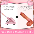 Rosa, drahtgesteuerte, teleskopische, leise Dildomaschine