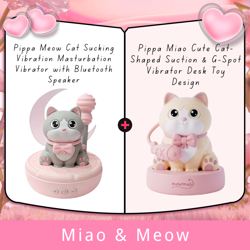 Pippa Meow Cat Sucking Vibration Masturbation Vibrator with Bluetooth Speaker
