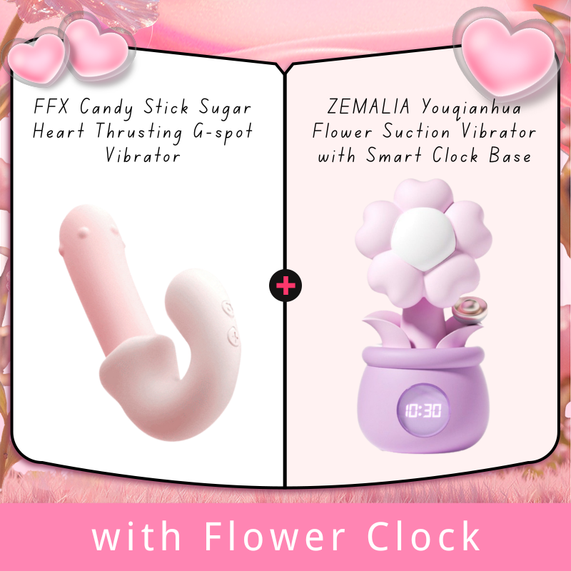 FFX Candy Stick Sugar Heart Thrusting G-spot Vibrator
