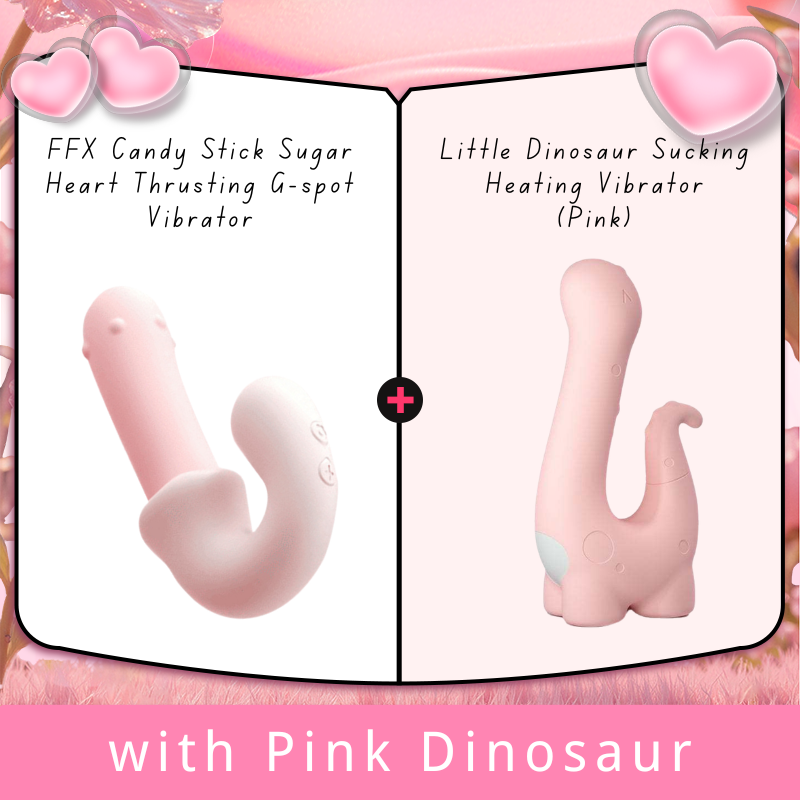 FFX Candy Stick Sugar Heart Thrusting G-spot Vibrator