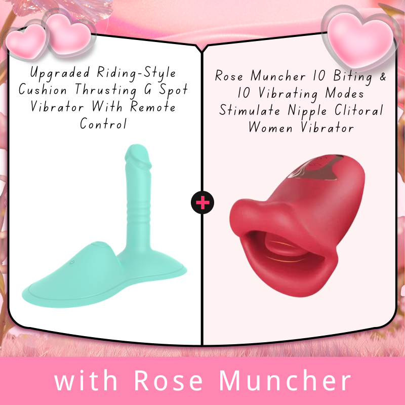 Upgraded Riding-Style Cushion Thrusting G Spot Vibrator With Remote Control