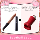 Baseball - Automatic Telescopic Dildo With Tongue Licking And Heating Function
